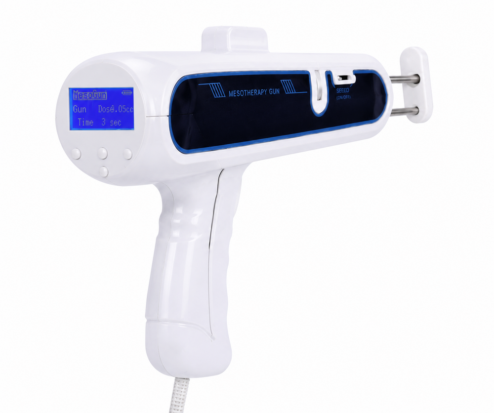 Dr Meso Gun - Lightweight, Compact Design | Advanced Mesotherapy Technology, 1-year Warranty, Needle Guide For Precision