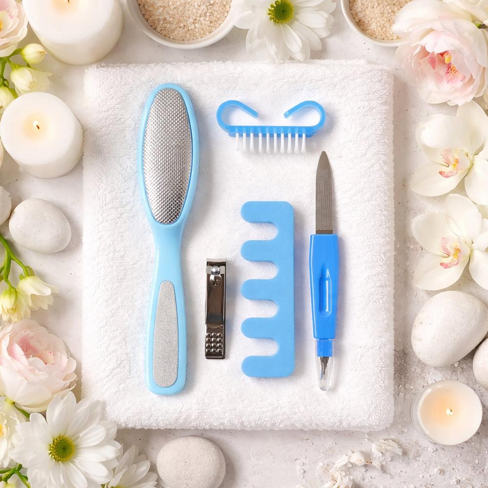 5 In 1 Manicure Pedicure Nail Care Kit (1 Set) - Application: As Per Product Requirement