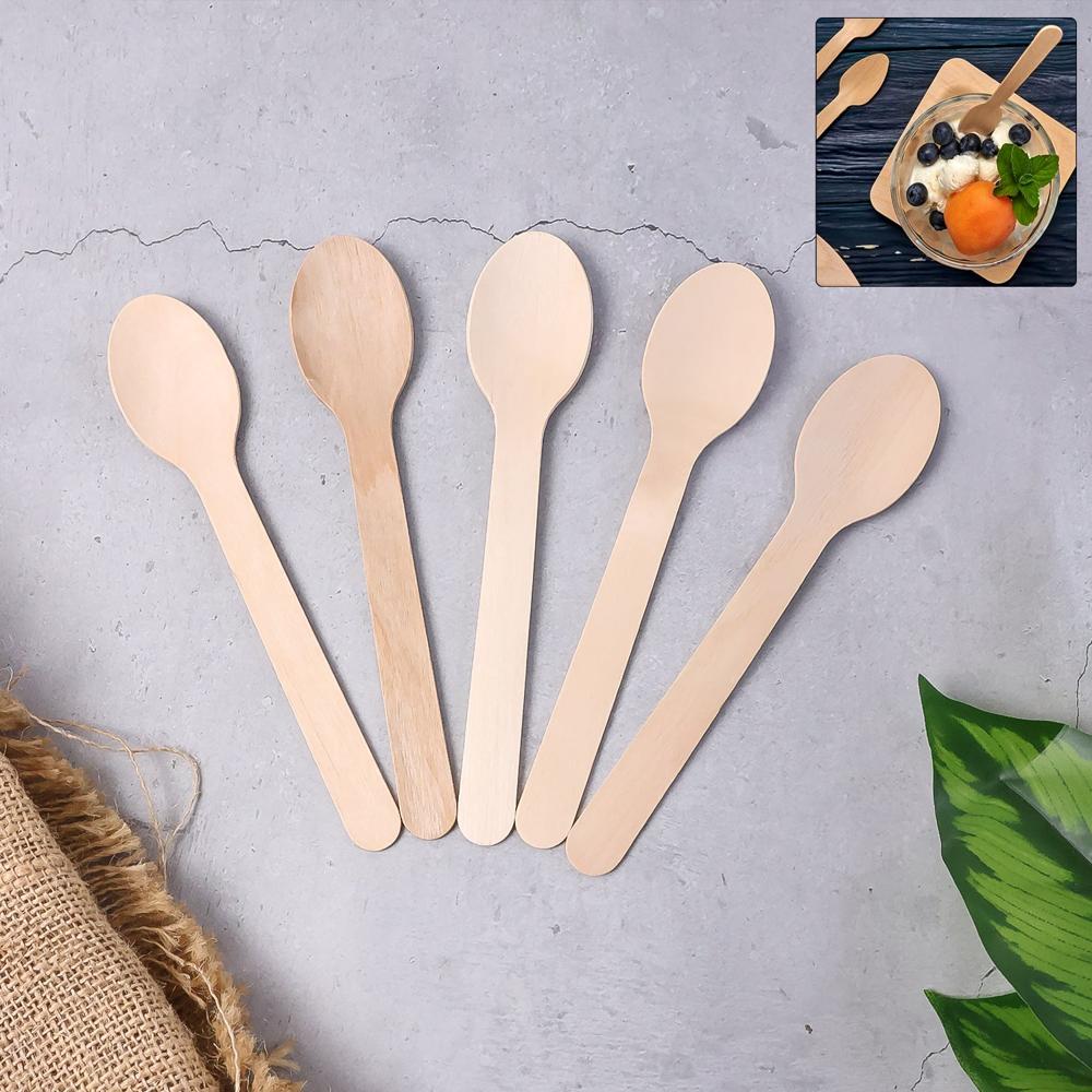 160mm Wooden Spoon 30 Pcs Pack