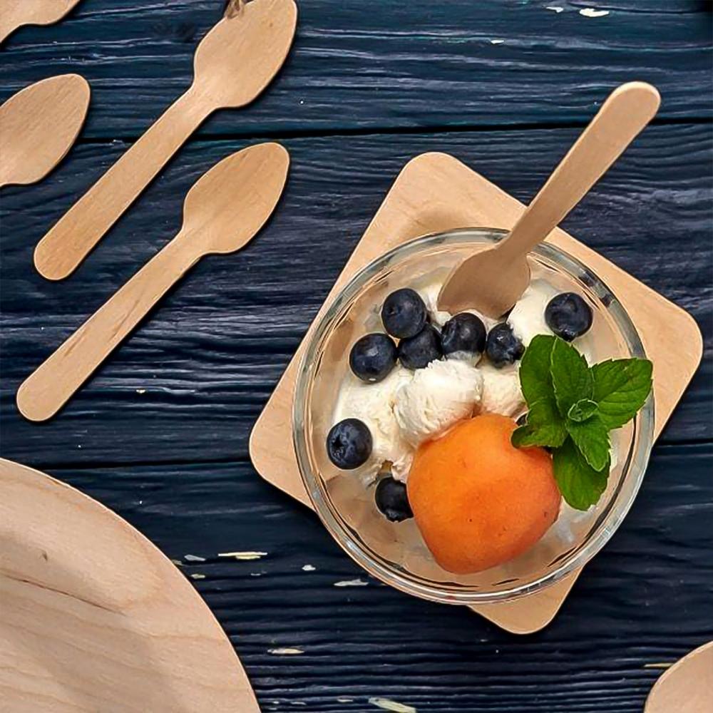 160mm Wooden Spoon 30 Pcs Pack