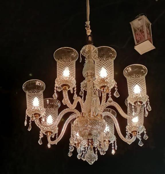 8 Light Antique Chandelier
