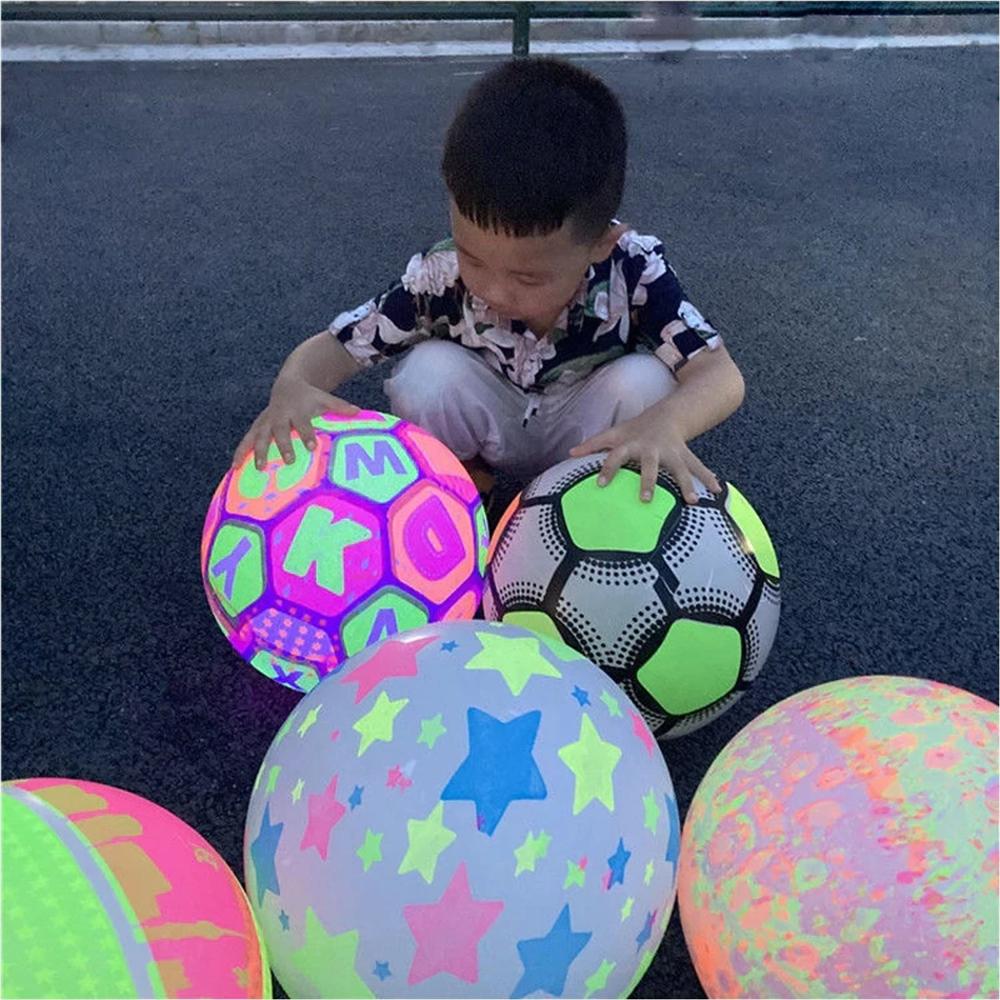 Bouncy Stress Reliever Fun Play Led Rubber Balls for Kids (1 Pc Only)