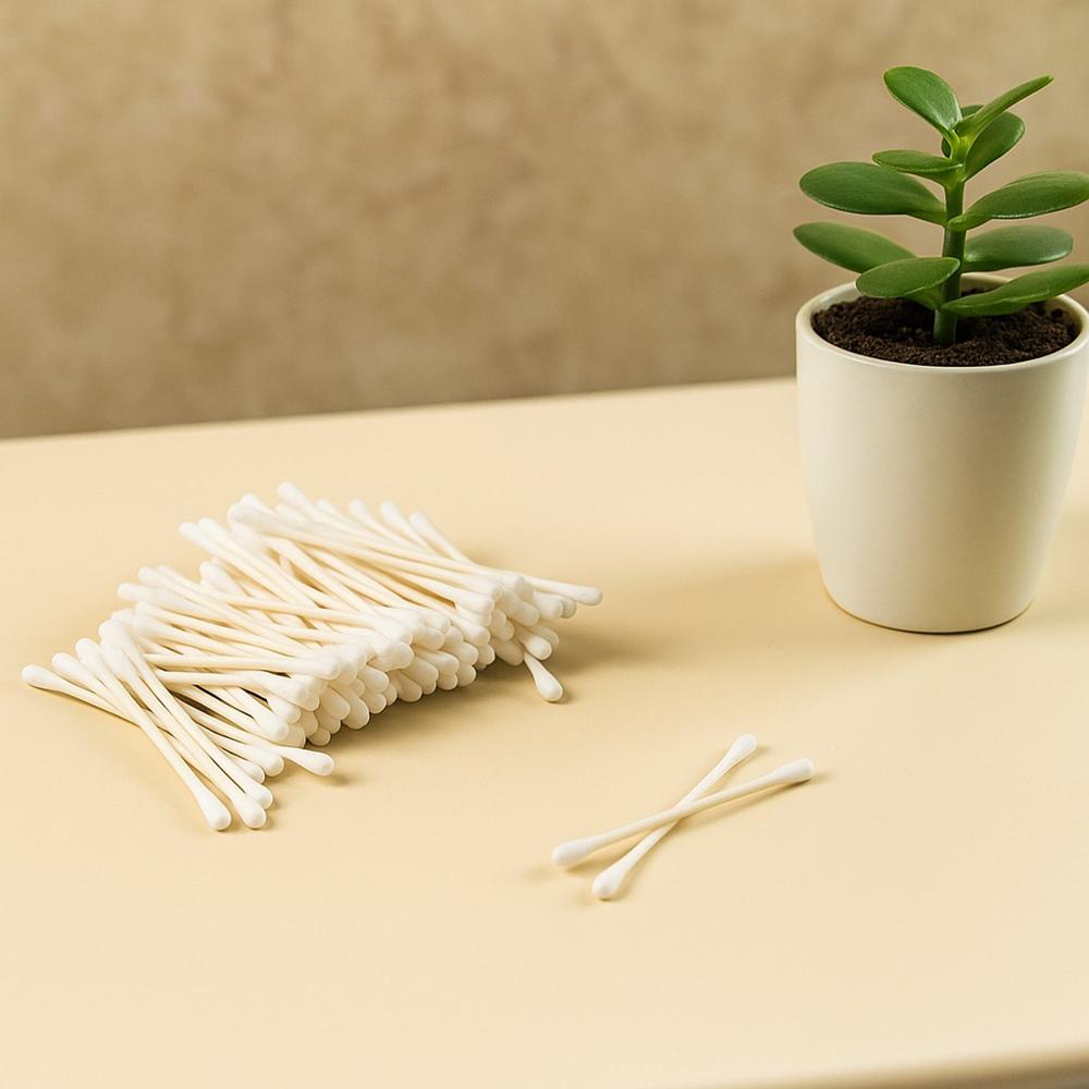 Paper-Stick Cotton Swabs - (100 Pc / Set)