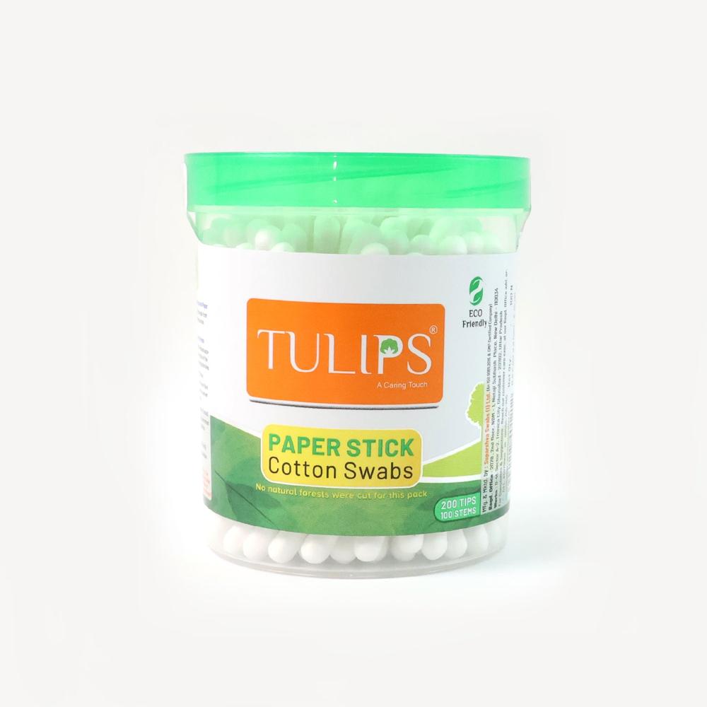 Paper-Stick Cotton Swabs - (100 Pc / Set)