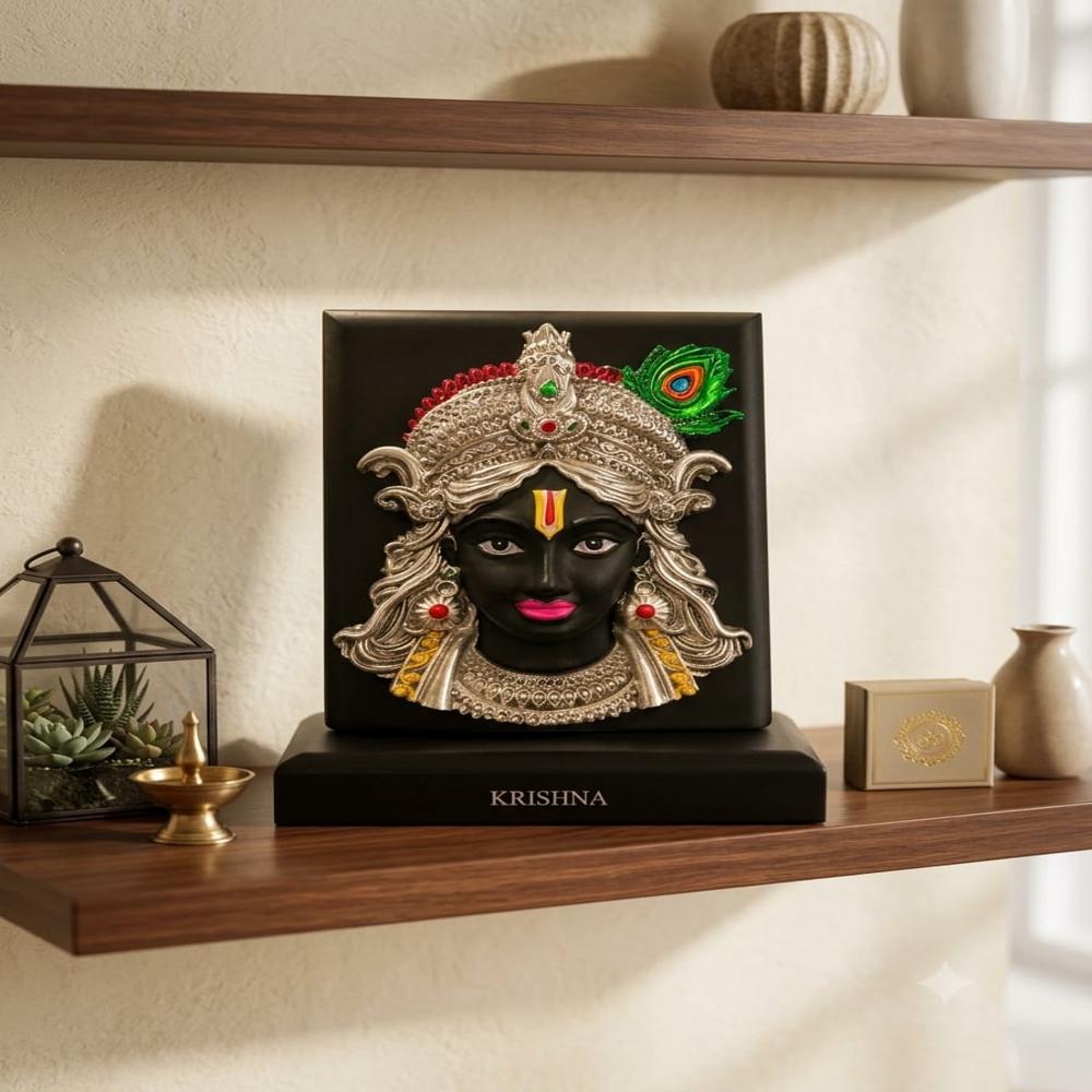 999 Premium Silver Lord Krishna Idol