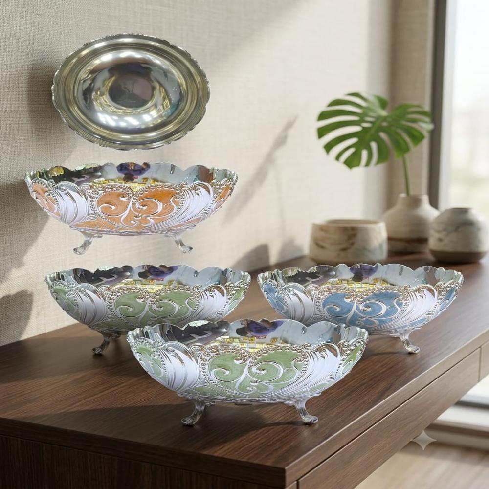 999 Premium German Silver Pedestal Bowl
