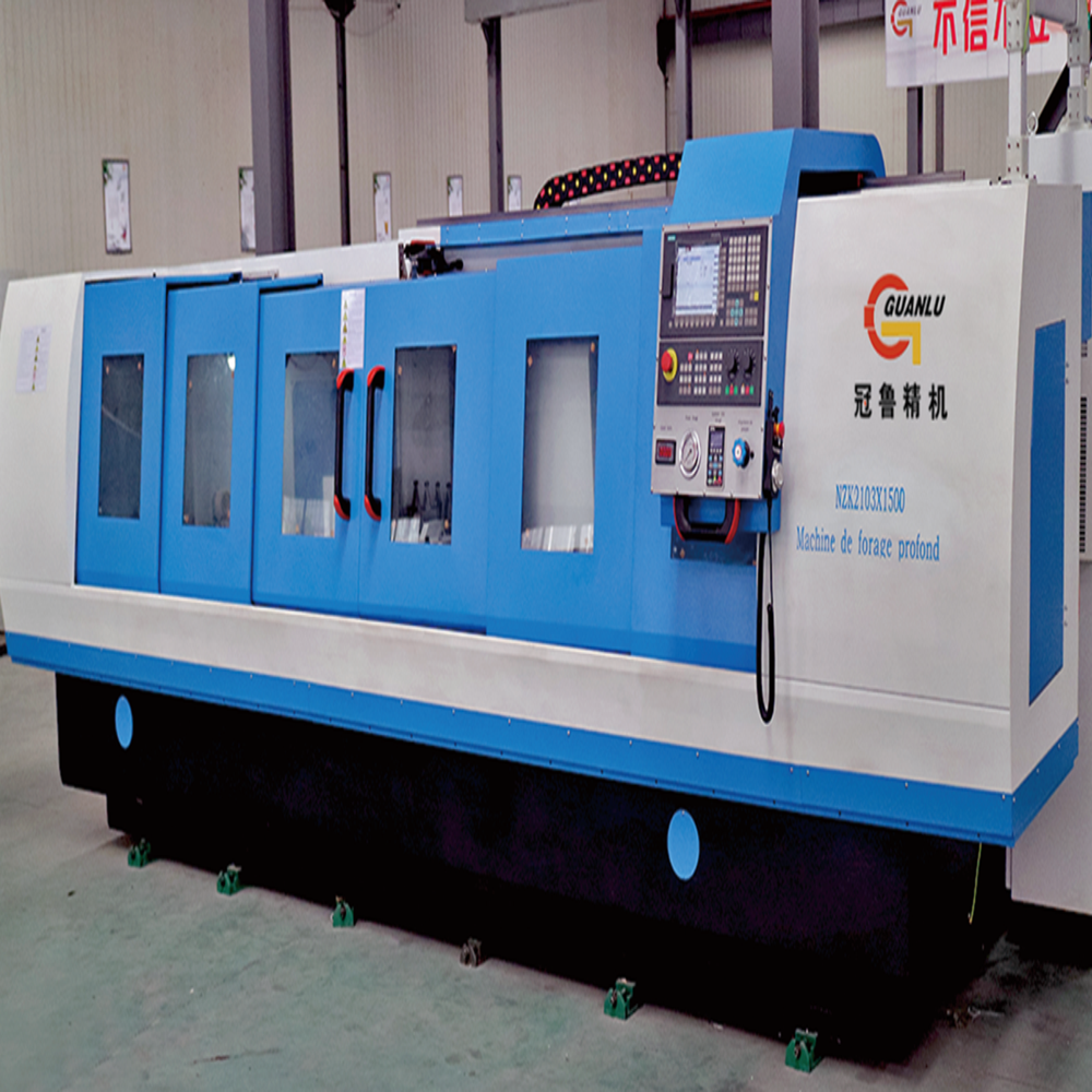ZSK2103 CNC Deep Hole Gun Drilling Machine Hydraulic Cone Disc Clamp NSK Bearing For Mold Ejector Pin Hydraulic Valve Core Processing