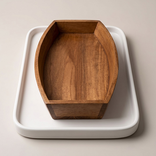 Wooden Tray Serving Tray - Color: Natural