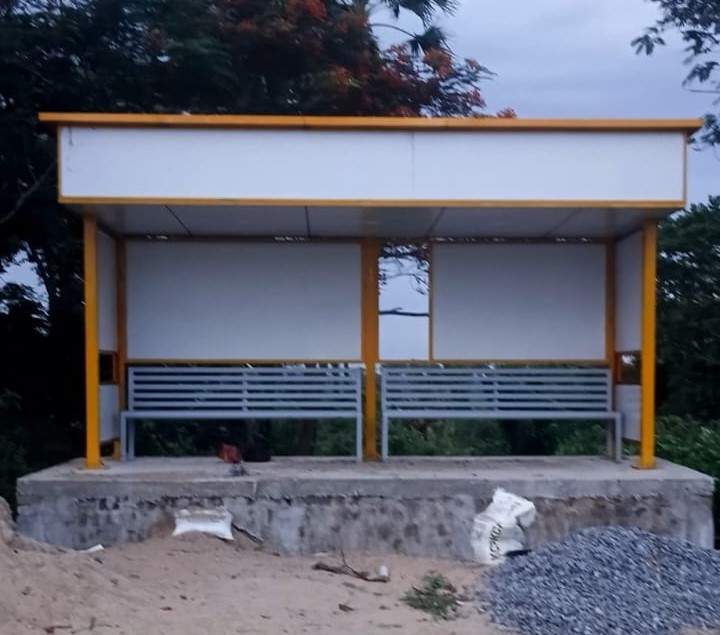 Modern Bus Stop Shelter - Powder Coated (Model 11)