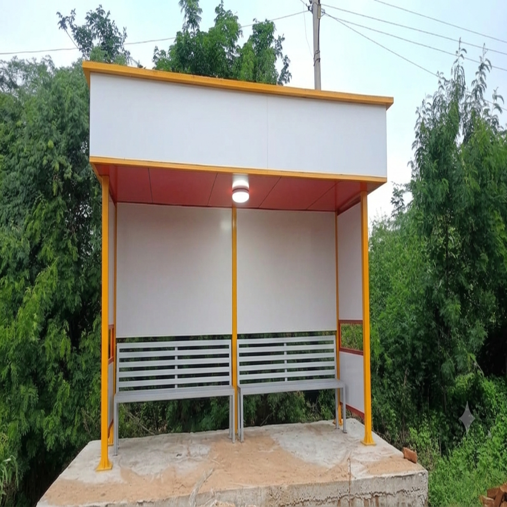 Modern Bus Stop Shelter - Powder Coated (Model 11)