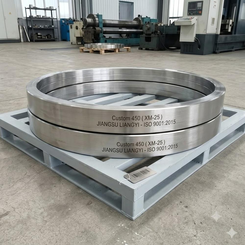Custom 450  XM-25 UNS S45000 Alloy 450 Forged Steel for Power, Nuclear, Chemical  ASTM A564 AMS 5773E Rolled Rings, Bars & Discs Jiangsu Liangyi