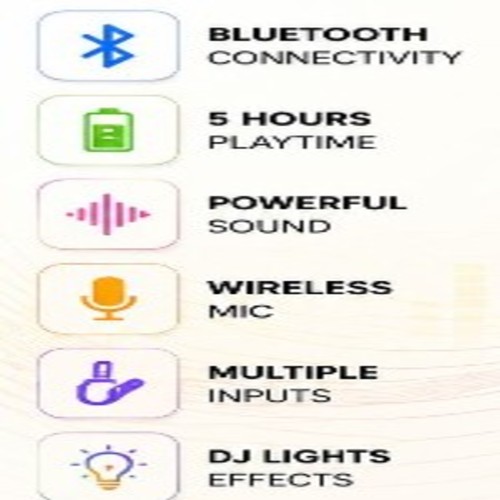 Majik King Wireless Speaker - Color: Multi Color