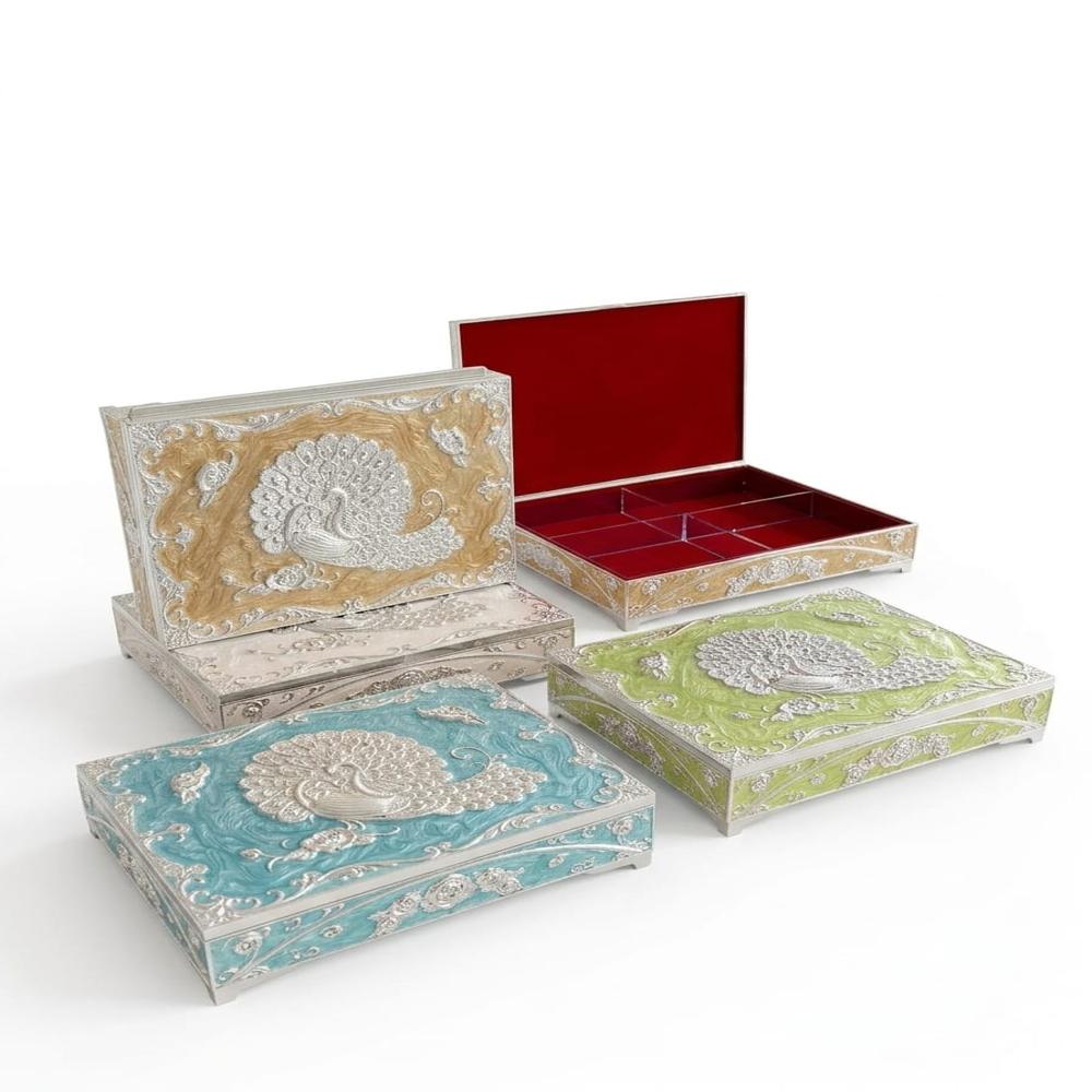 German silver plated Dry fruits box