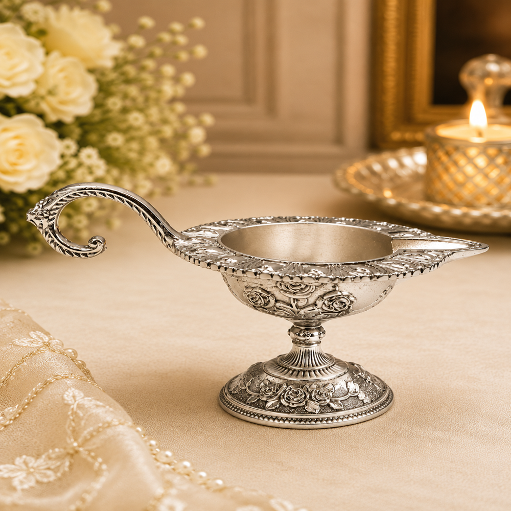 German silver diya