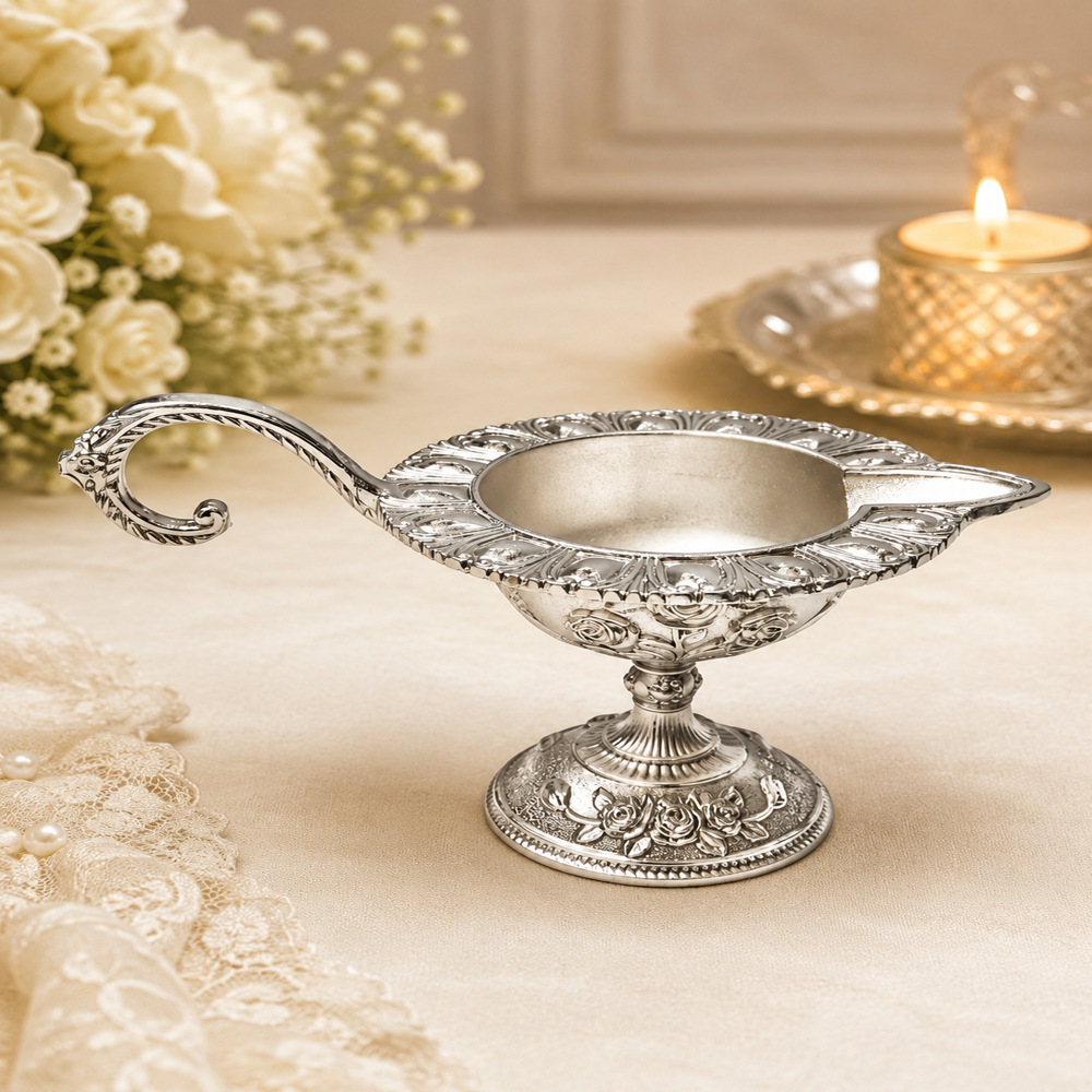 German Silver Diya