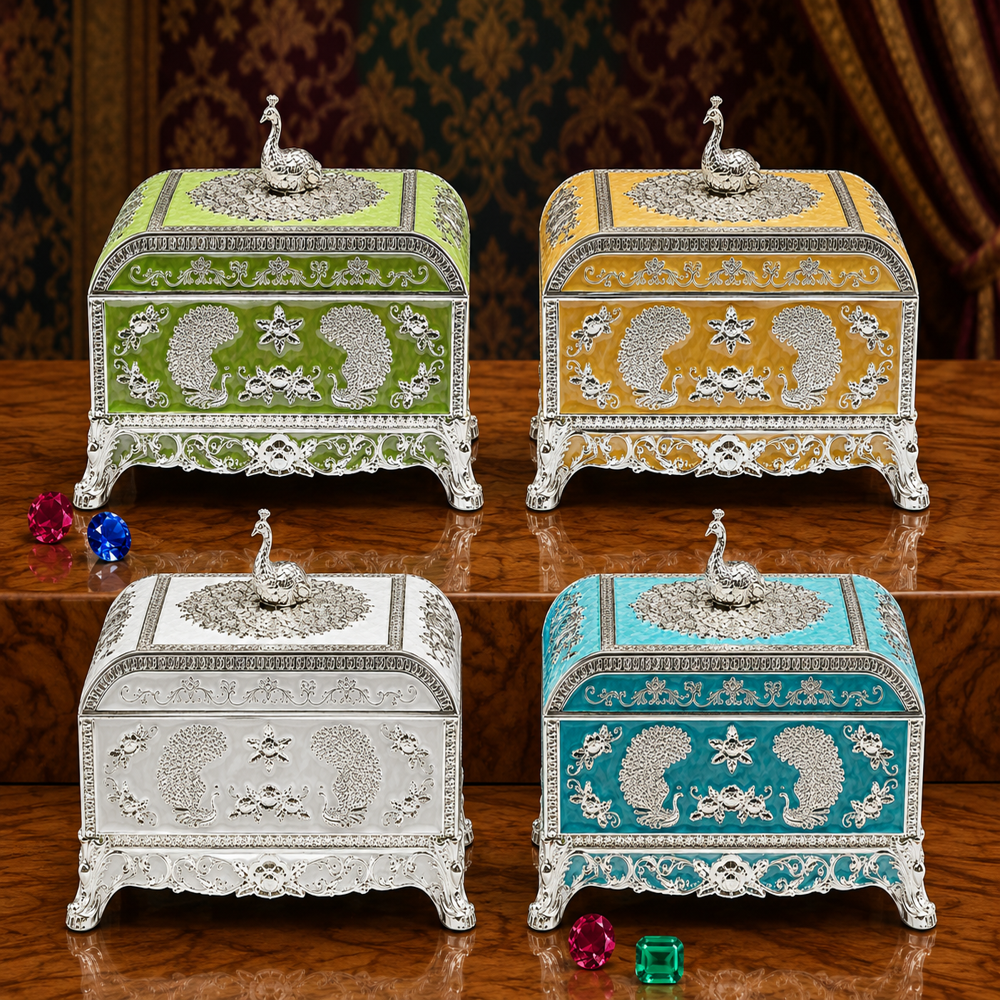German silver jewellery box