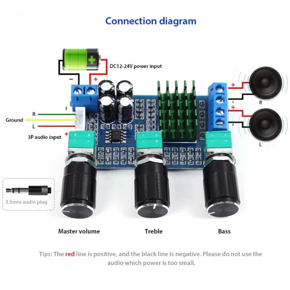 TPA3116D2 Dual Channel 2 x 80W Class D Digital Audio Power Amplifier Module
