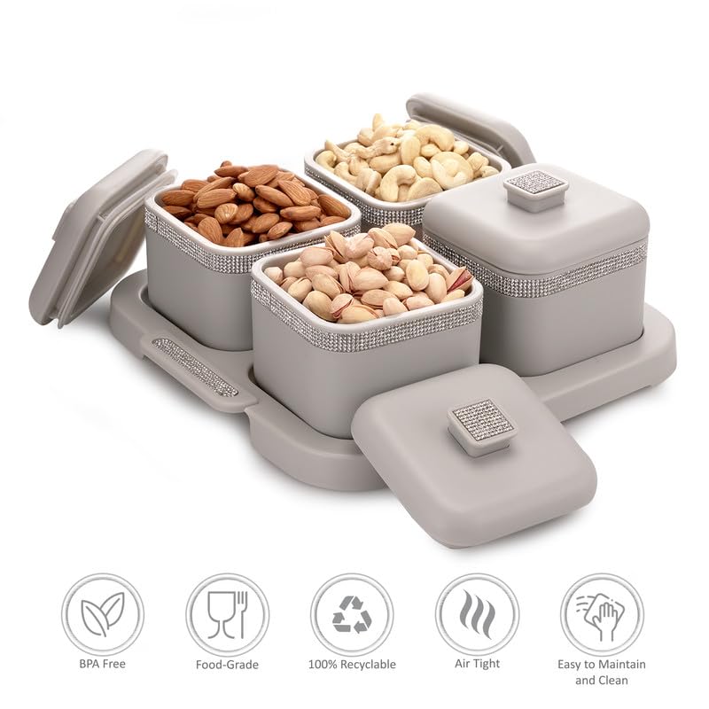 Nayasa Plastic Sapphire Square Dry Fruit