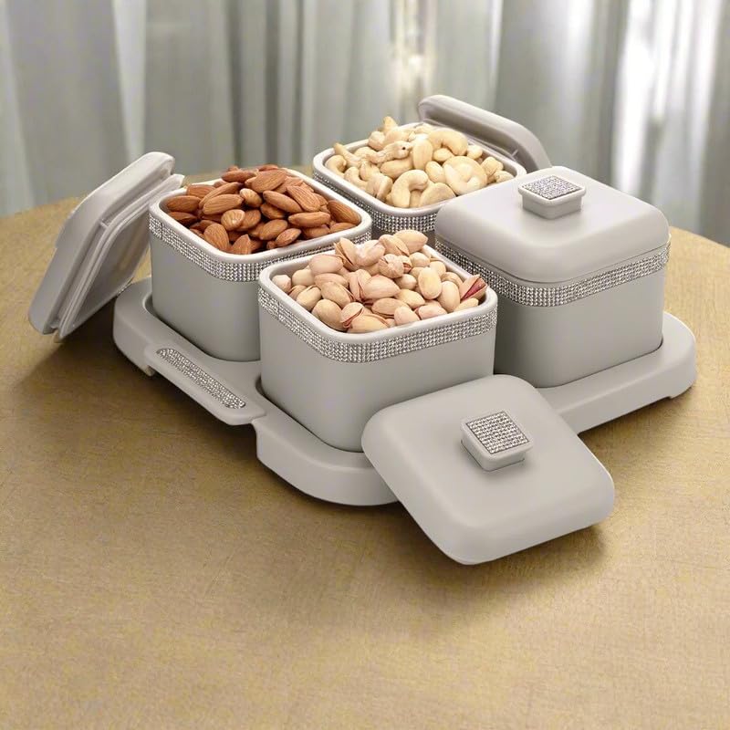 Nayasa Plastic Sapphire Square Dry Fruit
