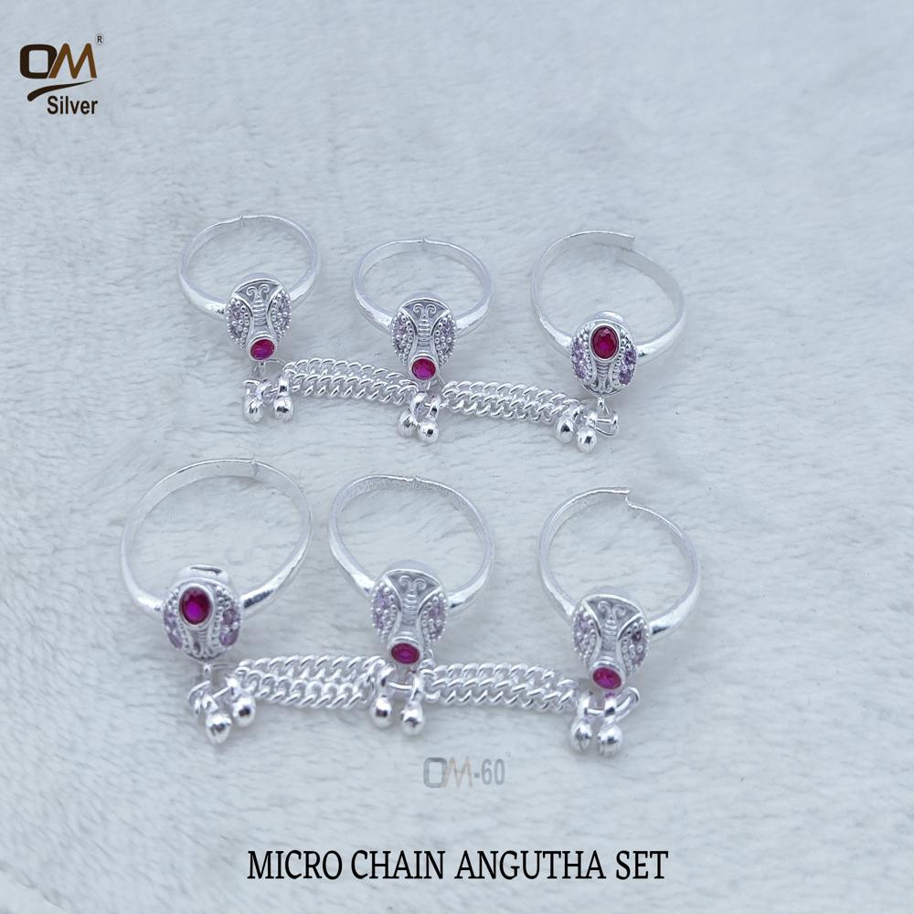 Silver Singapuri Cz Chain Bichhiya - Gender: Women