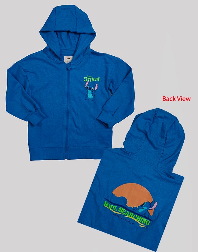 B16693 | DiSNEY Boys Full Zipper French Terry Sweatshirt