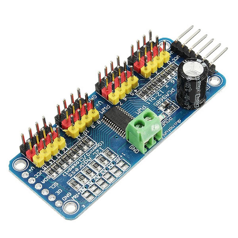 PCA9685 16 Channel 12-Bit PWM Servo Driver Module