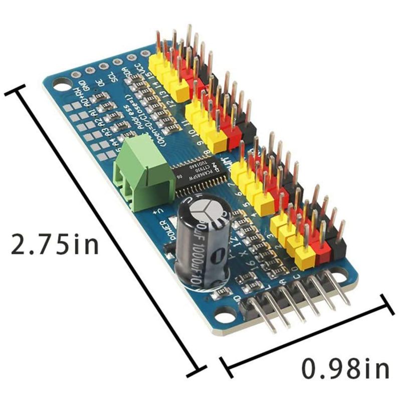 PCA9685 16 Channel 12-Bit PWM Servo Driver Module