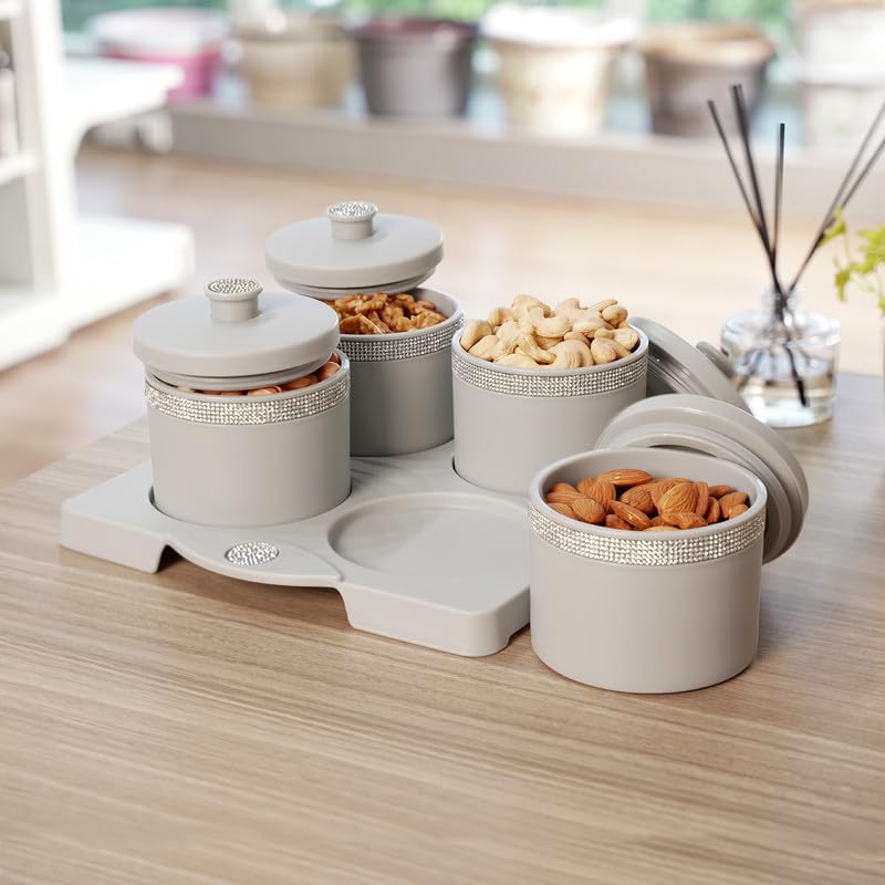 Sapphire Round Dry Fruit 4 pcs Container