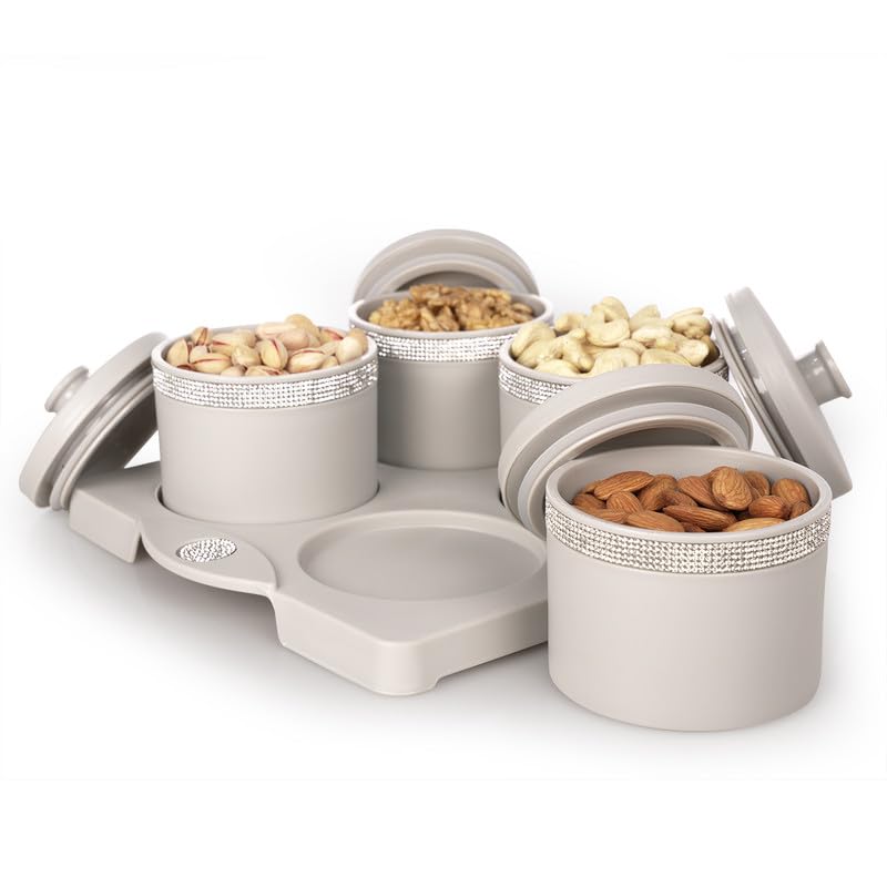 Sapphire Round Dry Fruit 4 pcs Container