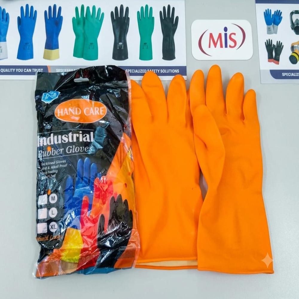 Rubber Hand Glove - Color: Orange
