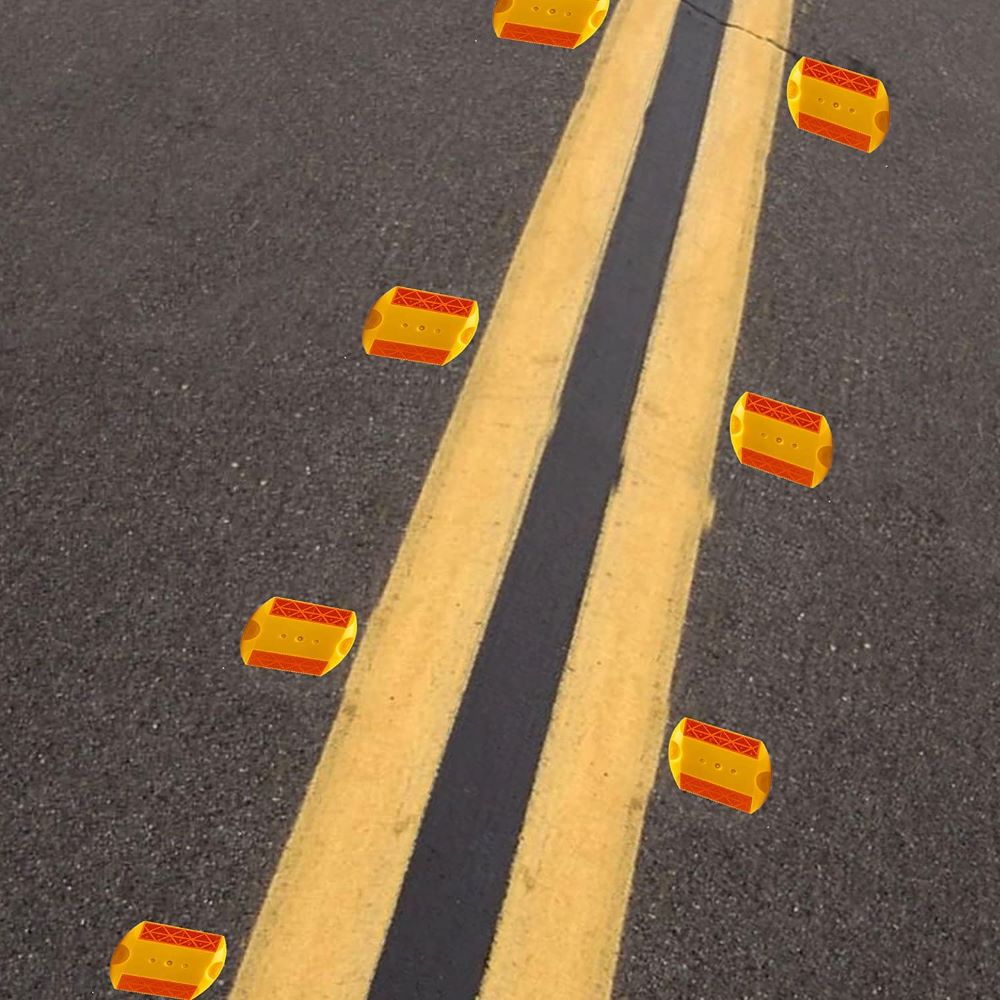ABS Reflective Road Stud Yellow 