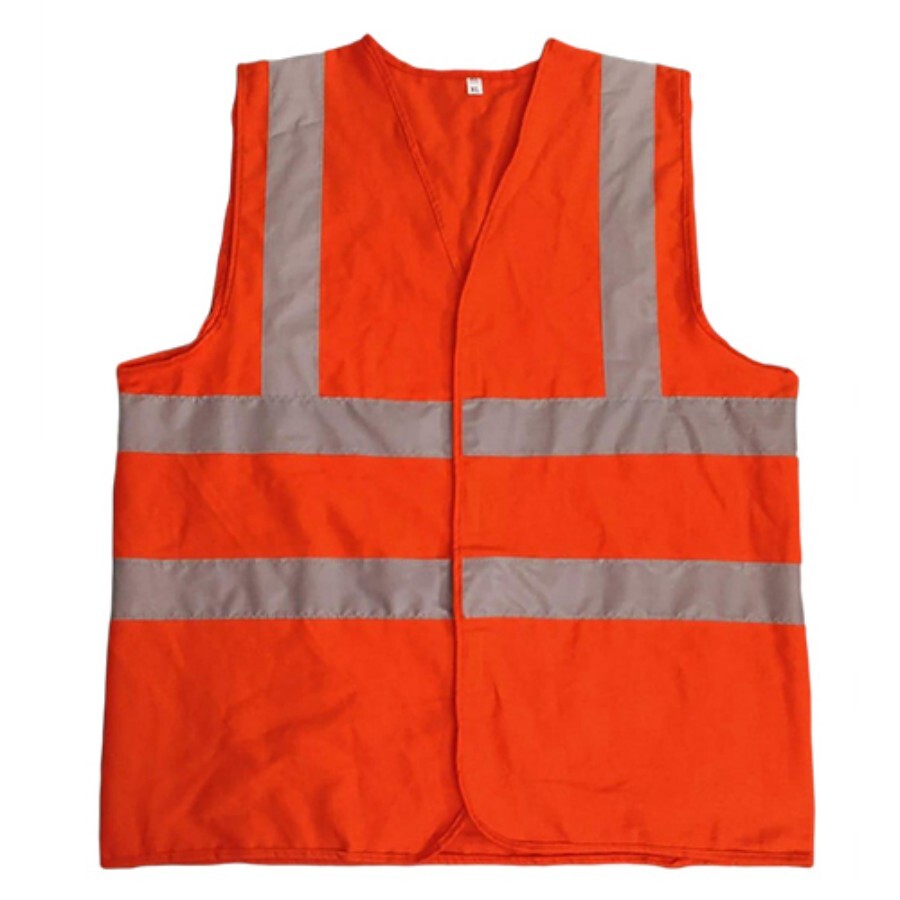 Drill Cotton Reflective Jacket - Color: Red