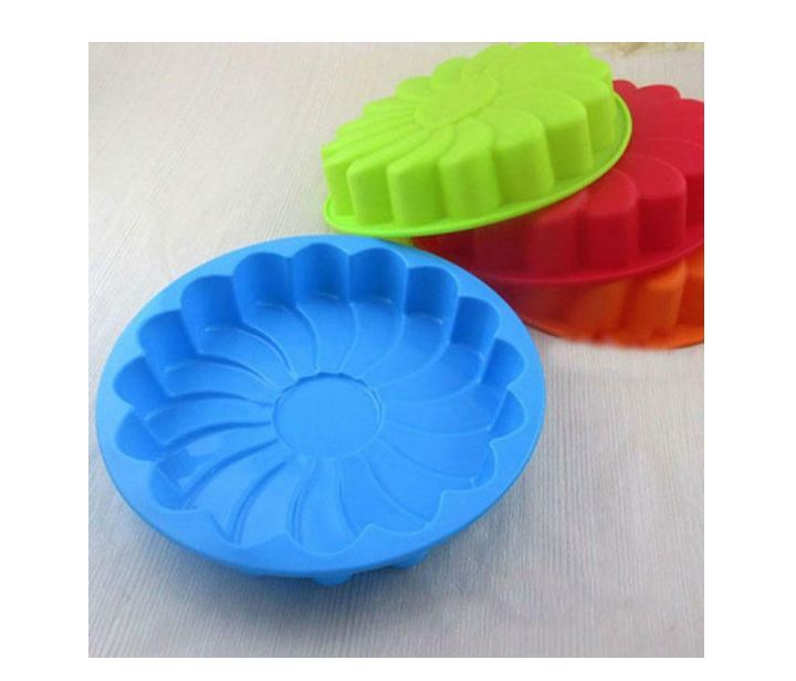 CAKEMOULD SILICONE FLOWER, ROUND