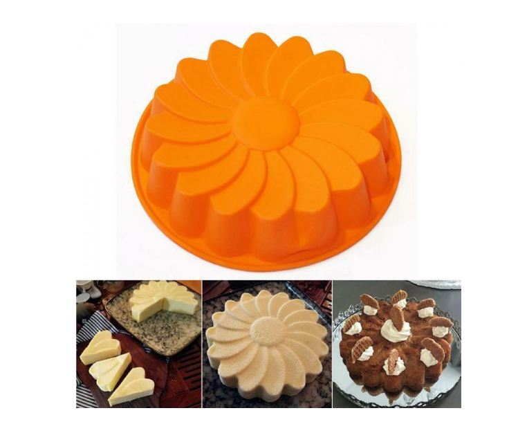 CAKEMOULD SILICONE FLOWER, ROUND