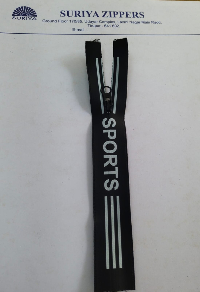 No 3 Waterproof Zipper With Print