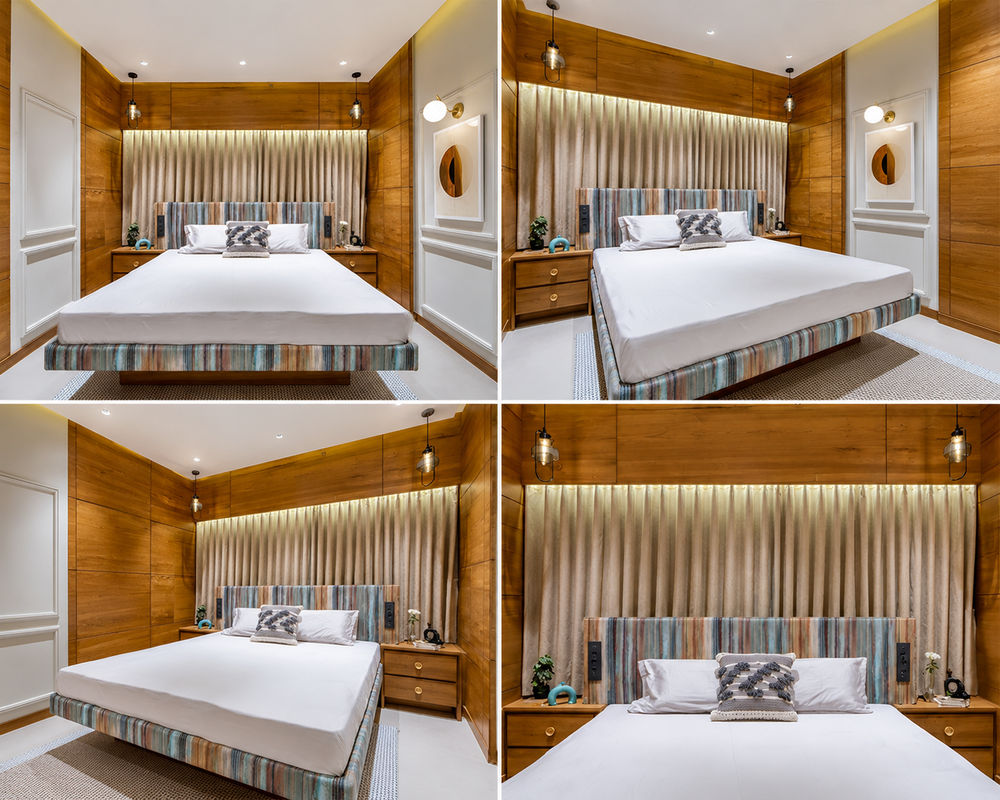 Queen Bed Modern Style Luxury