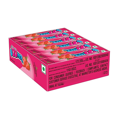 Boomer Strawerry Flavour Chewing Gum