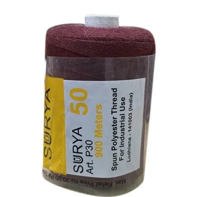 Maroon Spun Polyester Thread