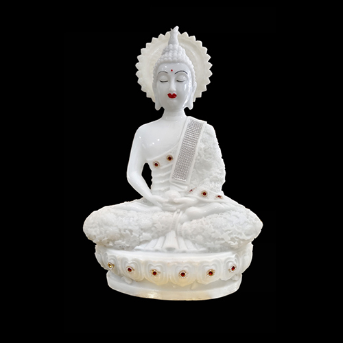 BDHMW1.5 White Buddha Statue