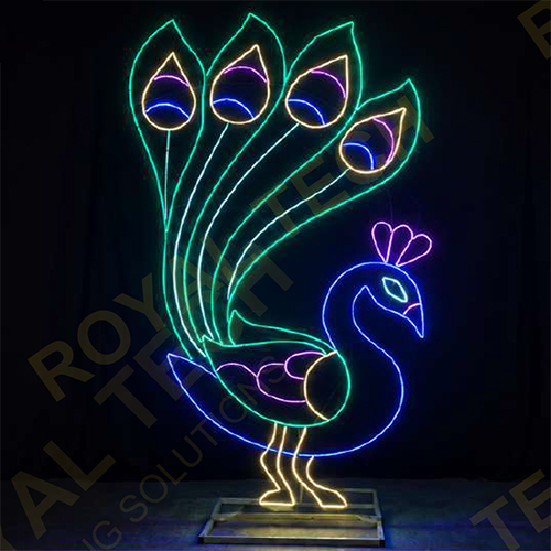 LED Peacock Light Decor
