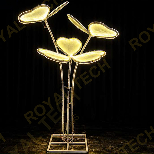 LED Floral Heart Leaf Decor
