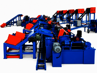 4 Feet Fully Automatic Peeling Production Line with Common Waste Conveyor