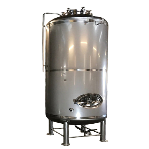 Vertical Industrial Ss Storage Tank - Color: Metallic Silver