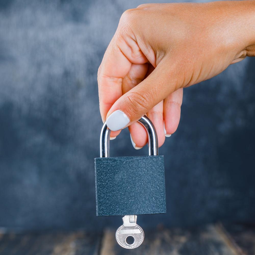 Thickened Black Iron Padlock Brass Core, Waterproof, Anti-Theft (75/60/32mm)