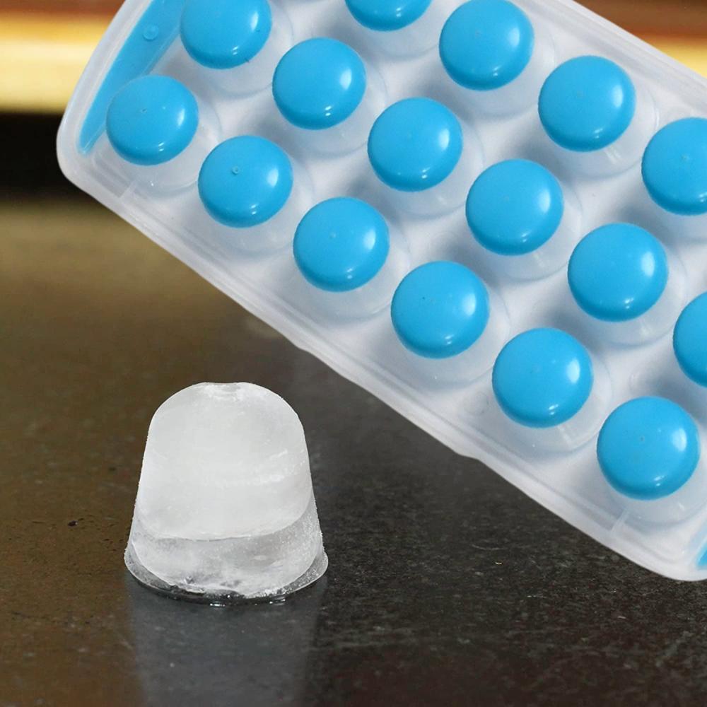 Smart Push Out Round Shape Mini Ice Cube Trays ,silicone Chocolate Mold Maker