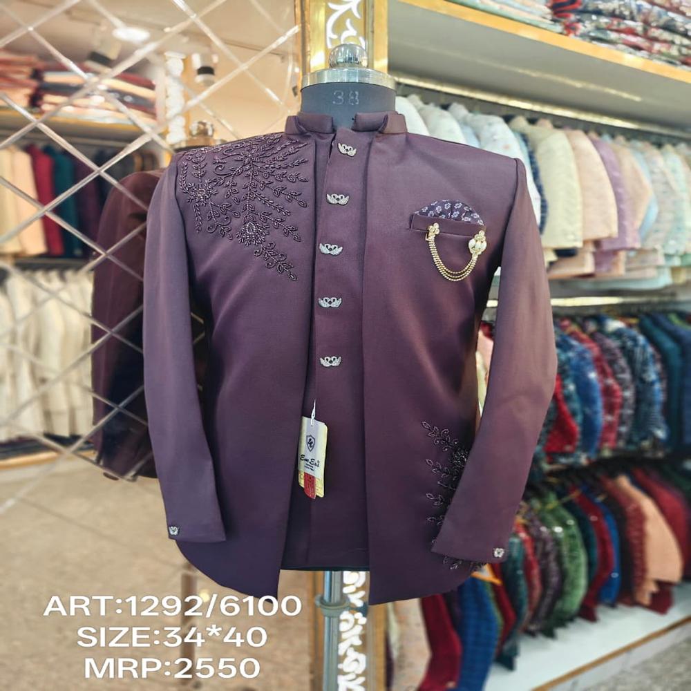 Purple Sarak Indo Western