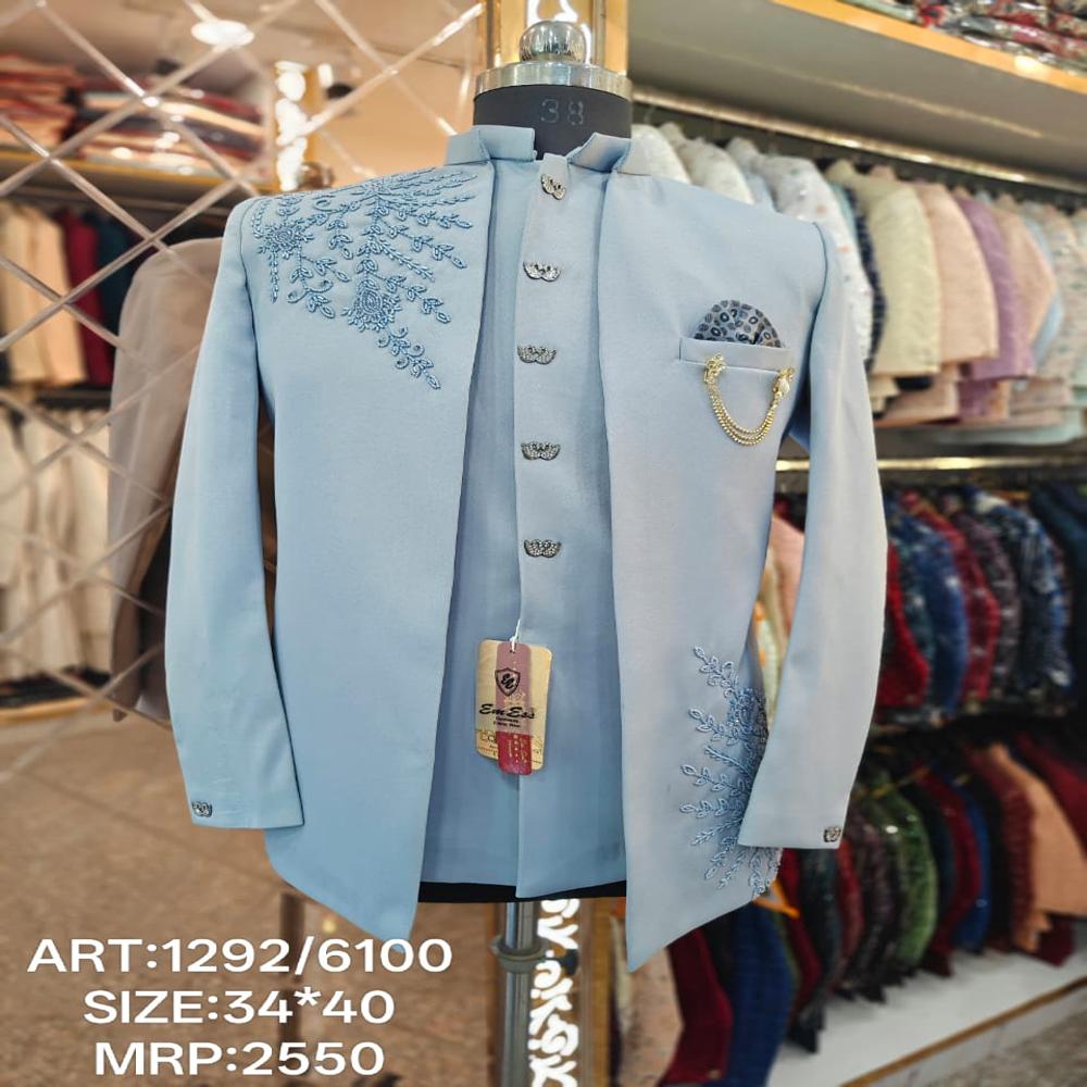 BLue Sarak Indo Western