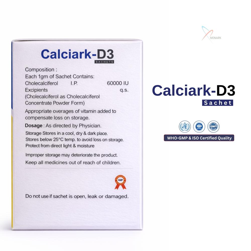 Cholecalciferol Granules Sachets - Brand Name: Calciark-d3