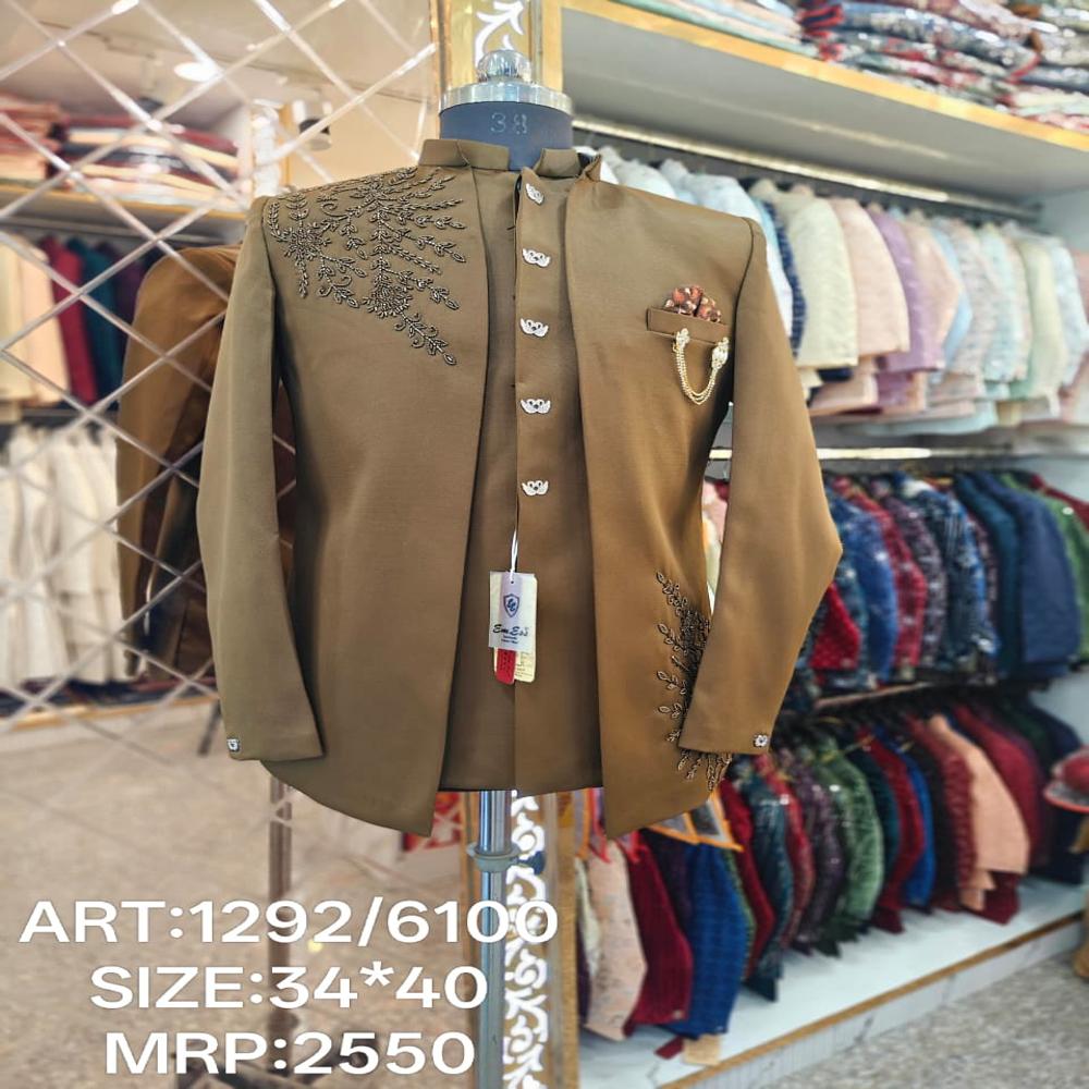 Brown Sarak Indo Western