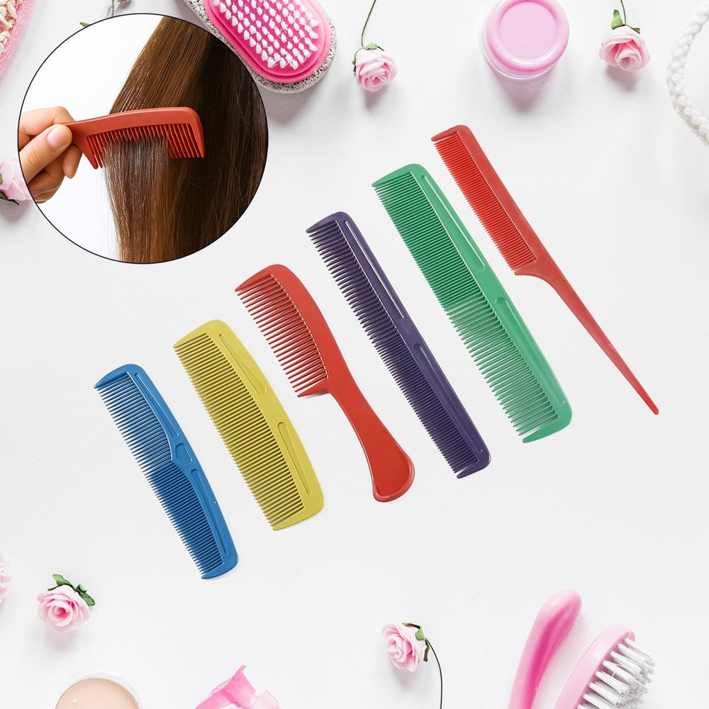 Assorted Styling Hair Comb - (6 Pc / Set) - Age Group: As Per Product Requirement